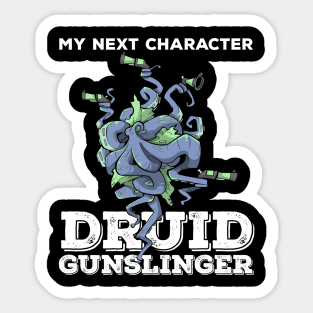 Druid Class Roleplaying Pnp Humor Meme RPG Dungeon Saying Sticker